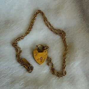 Gold Heart Pendant Electric Picks Necklace